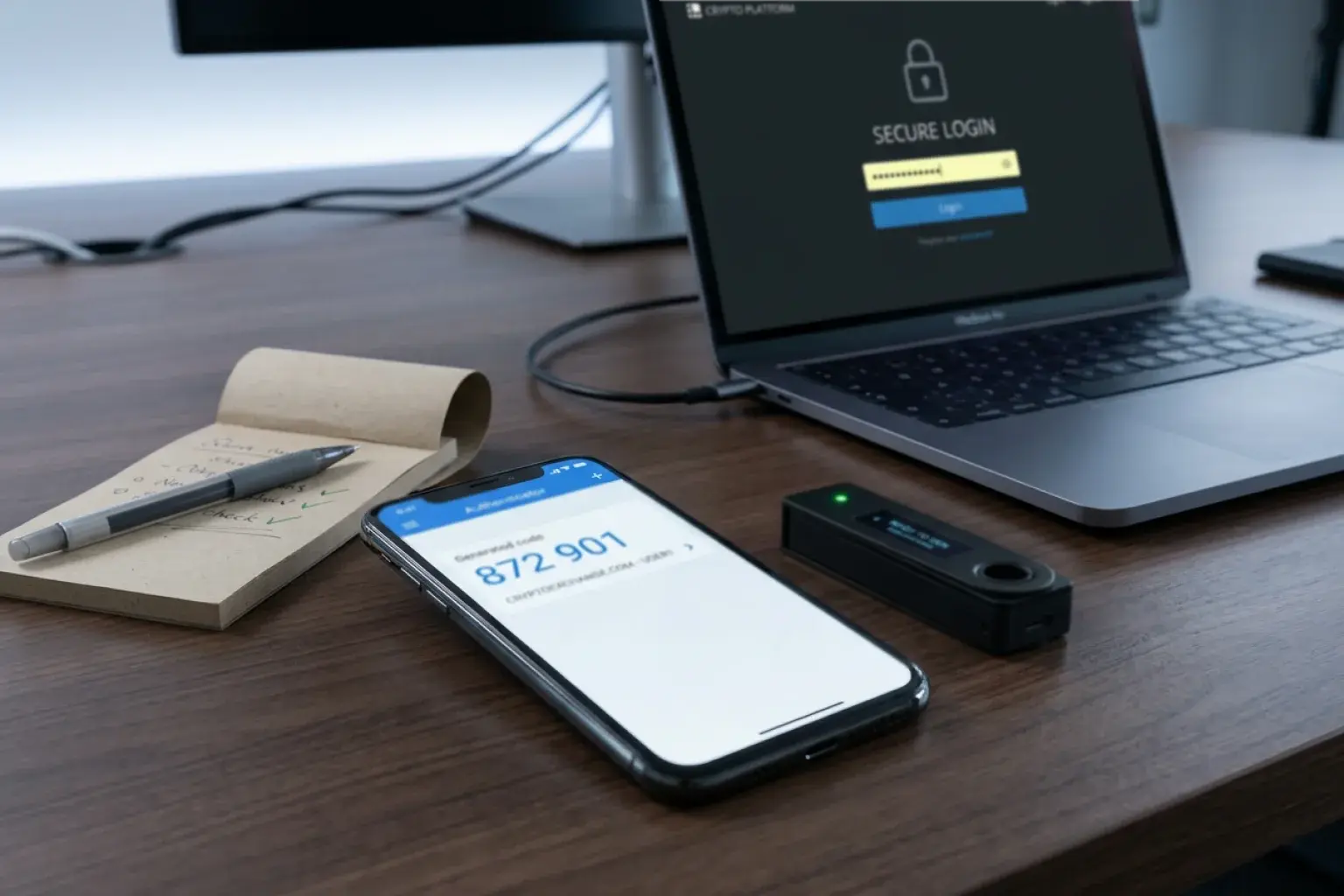 Twee-factor authenticatie en hardware wallet voor veilig crypto gokken