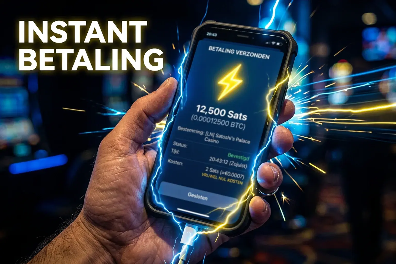 Lightning Network casino met directe bitcoin betalingen