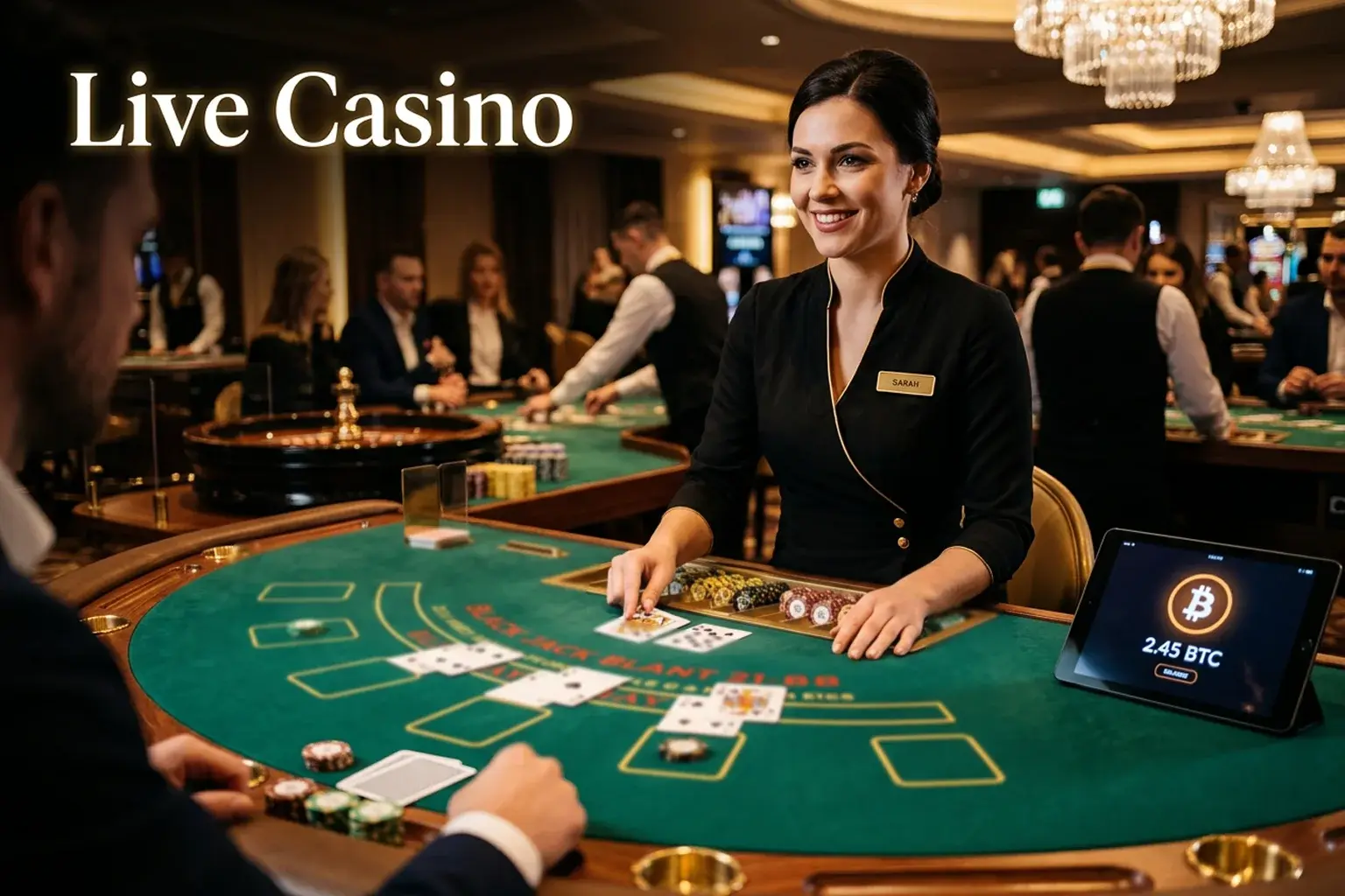 Live casino blackjack en roulette met bitcoin